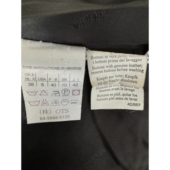 Max Mara Vintage Teddy Bear Icon Alpaca and Wool Black Jacket Size 8 - Picture 4 of 10